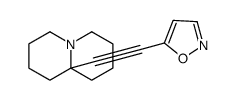 5-[2-(1,2,3,4,6,7,8,9-octahydroquinolizin-9a-yl)ethynyl]-1,2-oxazole结构式