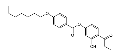 (3-hydroxy-4-propanoylphenyl) 4-heptoxybenzoate Structure