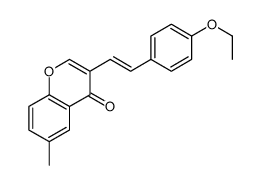 3-[2-(4-ethoxyphenyl)ethenyl]-6-methylchromen-4-one结构式