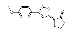 2-[5-(4-methoxyphenyl)dithiol-3-ylidene]cyclopentan-1-one结构式