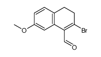 2-bromo-3,4-dihydro-7-methoxy-1-naphthaldehyde Structure