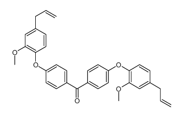 bis[4-(2-methoxy-4-prop-2-enylphenoxy)phenyl]methanone结构式