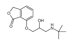 7-[3-(tert-butylamino)-2-hydroxypropoxy]-3H-2-benzofuran-1-one Structure