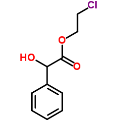 mandelic acid, 2-chloroethyl ester structure
