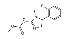 [5-(2-fluoro-phenyl)-1-methyl-4,5-dihydro-1H-imidazol-2-yl]-carbamic acid methyl ester Structure