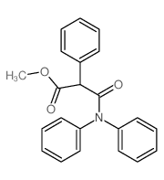 Benzeneacetic acid, a-[(diphenylamino)carbonyl]-,methyl ester结构式