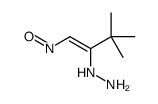 (3,3-dimethyl-1-nitrosobut-1-en-2-yl)hydrazine结构式