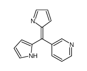 3-[1H-pyrrol-2-yl(pyrrol-2-ylidene)methyl]pyridine结构式