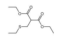 (ethylsulfanyl-methyl)-malonic acid diethyl ester结构式