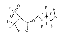 3,3,3-Trifluoro-2-fluorosulfonyl-propionic acid 2,2,3,3,4,4,5,5-octafluoro-pentyl ester结构式