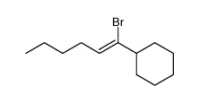 (Z)-1-bromo-1-cyclohexyl-1-hexene Structure