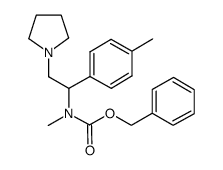1-PYRROLIDIN-2-(4'-METHYLPHENYL)-2-(N-CBZ-N-METHYL)AMINO-ETHANE结构式