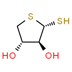 3,4-Thiophenediol, tetrahydro-2-mercapto-, (2R,3R,4R)-rel- (9CI) structure