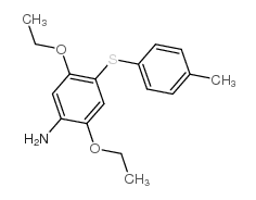 2,5-Diethoxy-4-((4-methylphenyl)thio)aniline structure