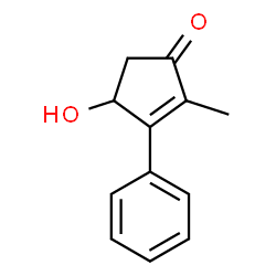 4-Hydroxy-2-methyl-3-phenyl-2-cyclopenten-1-one Structure