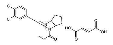 (Z)-but-2-enedioic acid,N-(3,4-dichlorophenyl)-N-[(1R,2R)-2-(dimethylamino)cyclopentyl]propanamide结构式