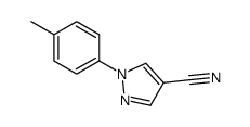 1-p-tolyl-1H-pyrazole-4-carbonitrile结构式