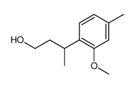 3-(o-methoxy-p-tolyl)-1-butanol Structure