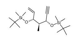 (3R,4S,5R)-3,5-Bis-(tert-butyl-dimethyl-silanyloxy)-4-methyl-hept-1-en-6-yne Structure