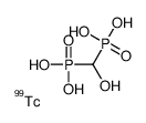 technetium Tc 99m hydroxymethylene diphosphonate结构式