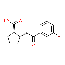 TRANS-2-[2-(3-BROMOPHENYL)-2-OXOETHYL]CYCLOPENTANE-1-CARBOXYLIC ACID picture