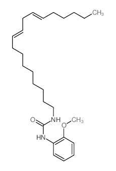 Urea,N-(2-methoxyphenyl)-N'-9,12-octadecadien-1-yl- Structure