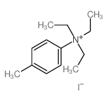 triethyl-(4-methylphenyl)azanium Structure