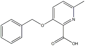 3-(benzyloxy)-6-methylpicolinic acid Structure