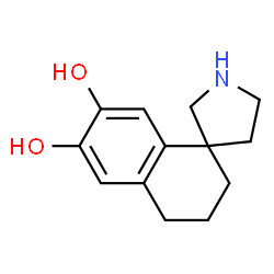 Spiro[naphthalene-1(2H),3-pyrrolidine]-6,7-diol, 3,4-dihydro- (9CI) structure