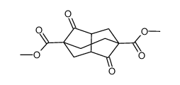 Dimethyl 2,6-dioxotricyclo[3.3.2.03.7]decane-1,5-dicarboxylate结构式