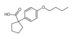 1-(4-butoxyphenyl)cyclopentane-1-carboxylic acid Structure