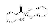 2-methyl-2-phenoxy-1-phenyl-propan-1-one结构式