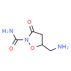 2-Isoxazolidinecarboxamide,5-(aminomethyl)-3-oxo-(9CI) structure
