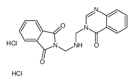 1H-Isoindole-1,3(2H)-dione, 2-((((4-oxo-3(4H)-quinazolinyl)methyl)amin o)methyl)-, dihydrochloride picture