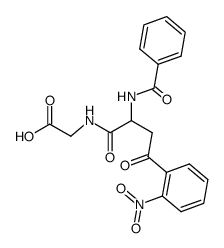 (2-benzamido-4-(2-nitrophenyl)-4-oxobutanoyl)glycine结构式
