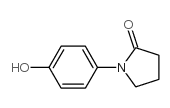 1-(4-hydroxyphenyl)pyrrolidin-2-one structure