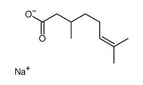 sodium,3,7-dimethyloct-6-enoate结构式