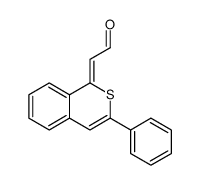 2-(3-phenylisothiochromen-1-ylidene)acetaldehyde Structure