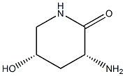 (3R,5S)-rel-3-Amino-5-hydroxy-2-piperidinone Structure