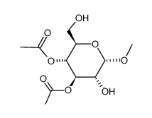 methyl 3,4-di-O-acetyl-α-D-glucopyranoside Structure