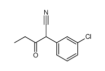 3-chloro-α-propionylphenylacetonitrile Structure