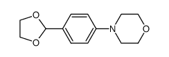 4-(4-[1,3]dioxolan-2-yl-phenyl)-morpholine结构式