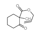 prop-2-enyl 1-methyl-2-oxo-cyclohexane-1-carboxylate结构式