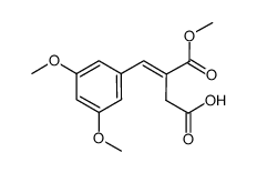 (E)-4-(3,5-dimethoxyphenyl)-3-(methoxycarbonyl)but-3-enoic acid Structure