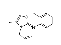 N-(2,3-dimethylphenyl)-4-methyl-3-prop-2-enyl-1,3-thiazol-2-imine结构式