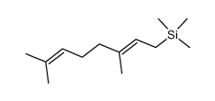 (E)-(3,7-dimethylocta-2,6-dien-1-yl)trimethylsilane结构式