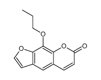 9-propoxyfuro[3,2-g]chromen-7-one结构式