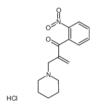 1-(2-Nitro-phenyl)-2-piperidin-1-ylmethyl-propenone; hydrochloride Structure