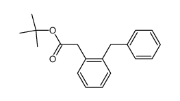 2-Benzylbenzolessigsaeure-tert-butylester Structure