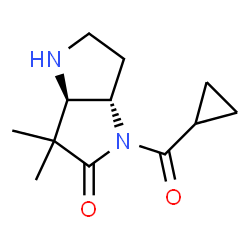 Pyrrolo[3,2-b]pyrrol-2(1H)-one, 1-(cyclopropylcarbonyl)hexahydro-3,3-dimethyl-, (3aR,6aS)- (9CI) structure